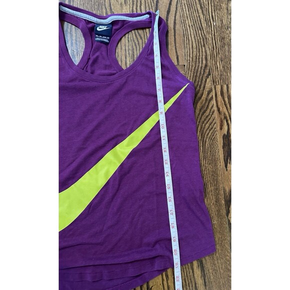 NIKE Size XS Womens Cotton Blend Scoop Neck Athletic Racer Back Top Purple EUC - Picture 4 of 8